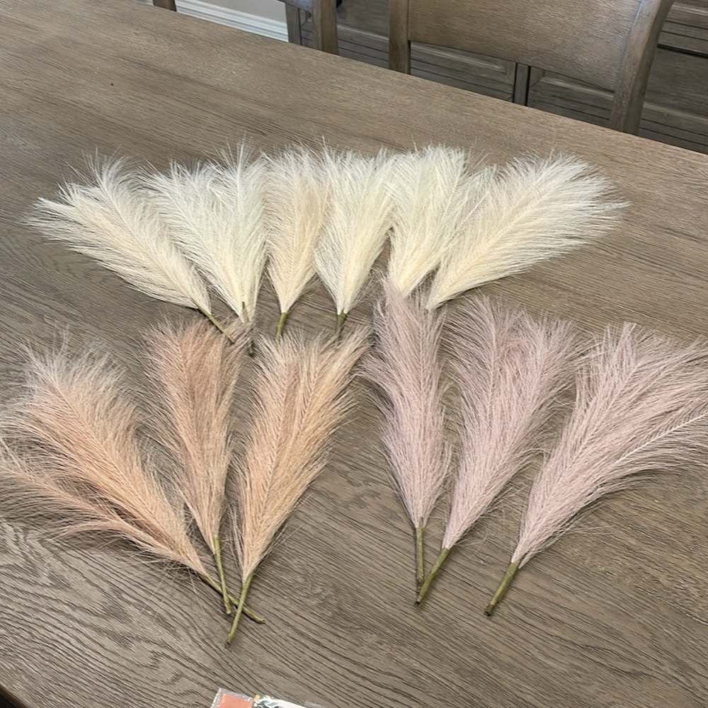 12 - 17" Pampas Grass Decor Beige/Brown/Tan